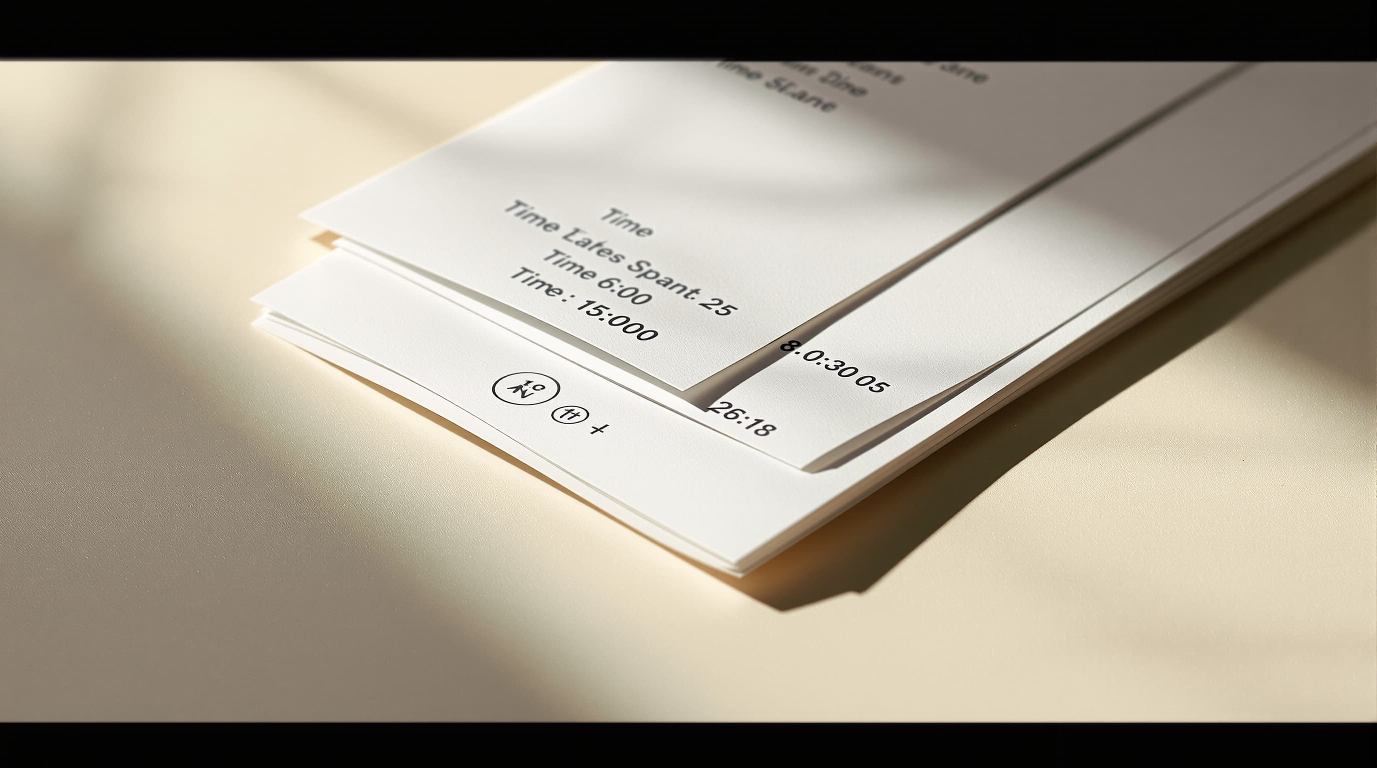 Receipts with timestamps